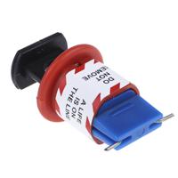 862-5234 RS PRO Black, Blue, Red 1-Lock ABS, Nylon, Steel Conventional Miniature Circuit Breaker Lockout, 7.25mm Shackle