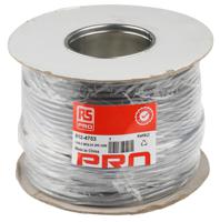 812-4753 RS PRO Data Cable, 2 Pairs, 4 Cores, 0.76 mm², Screened, 24 AWG, 100m, Aluminium Foil-PET Tape Shield