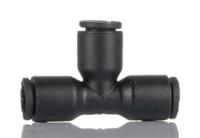 3104-08-00 Legris LF3000 Series Tee Tube-to-Tube Adaptor Push In 8 mm, Push In 8 mm to Push In 8 mm, Tube-to-Tube Connection Style