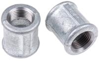 770270204 Georg Fischer Galvanised Malleable Iron Fitting Socket, Female BSPP 1/2in to Female BSPP 1/2in