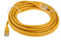 411-491 RS PRO, 5m Cat6, Yellow RJ45 to Male RJ45 Male, S/FTP Shielded, Terminated PVC Sheath