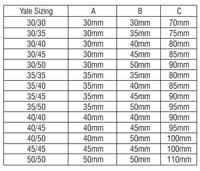 b-ed3030-snp Yale Euro Cylinder Lock