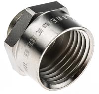 52104580 Lapp Cable Gland Adaptor, M12 Exterior Thread, M16 Interior Thread, Nickel Plated Brass, SKINDICHT Series