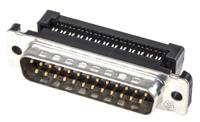 1658613-2 TE Connectivity Amplimite HDF-20 25 Way Right Angle Cable Mount D-sub Connector Plug, 2.76mm Pitch