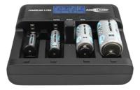 1001-0018-uk-520 Ansmann Powerline 5 Pro Battery Charger For NiCd, NiMH 9V, AA, AAA, C, D 4 Cell with AUS, EU, UK, USA plug