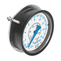 fmap-63-16-14-en Festo G 1/4 Analogue Pressure Gauge 16bar Panel 63mm Outside Diameter