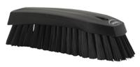 38909 Vikan Hard Bristle Black Scrubbing Brush, 36mm bristle length, Polyester bristle material