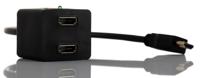 768-4191 RS PRO, 30cm Male HDMI to Female HDMI x 2