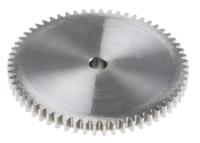 878-7926 RS PRO Steel 60 Teeth Spur Gear, 1 Module, 6mm Bore Diam, 60mm Pitch Diam, 14mm Hub Diam