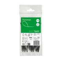imt46404 Schneider Electric Cable Tie, , 120mm x 2.5 mm, Black Nylon, Pk-100