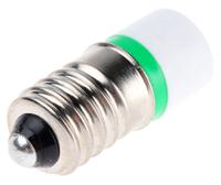 207-539 RS PRO Green LED Indicator Lamp, 6V ac/dc, E10 Base, 10mm Diameter, 1610mcd