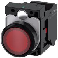 3su1102-0ab20-3ca0 Siemens SIRIUS ACT 3SU11 Series Illuminated Push Button Complete Unit, 22mm Cutout, SPST, IP66, IP67, IP69(IP69K)