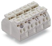 862-9694 WAGO 862 Series Terminal Strip, 4-Way, 32A, 20 → 12 AWG Wire, Push-In Cage Clamp Termination