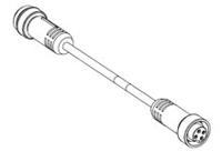130010-0864 Molex Female 4 way Male 4 way Sensor Actuator Cable, 1 m
