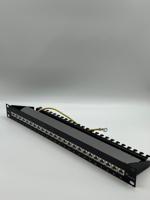 j02023s0050 Telegartner Telegartner Data Series Cat6a 24 Port RJ11, RJ12, RJ45 RJ Patch Panel Shielded 1U Black