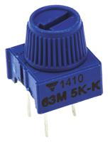m63m502kb30t607 5kΩ, Through Hole Trimmer Potentiometer 0.5W Top Adjust Vishay, 63M