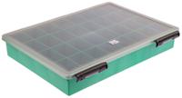515-603 RS PRO 32 Cell Green PP Compartment Box, 57mm x 338mm x 260mm