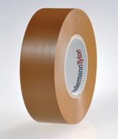 710-00158-htape-flex15-19x20-pvc-bn HellermannTyton HelaTape Flex Brown Electrical Tape, 19mm x 20m