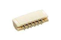 sm06b-xsrs-etblfsn JST XSR Series Straight Surface PCB Header, 6 Contact(s), 0.6 mm Pitch, 1 Row, Shrouded