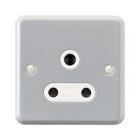 k843alm MK Electric Metalclad Plus 1 Gang Electrical Socket, 15A