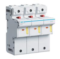 ls712 Hager 125A Rail Mount Fuse Holder for 22 x 58mm Fuse, 1P, 690V ac