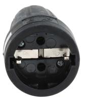 849-6096 RS PRO German Mains Sockets, 16A Black, Cable Mount Rubber Screw, 250 V