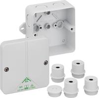 80240101 Spelsberg Abox m 025 Series Grey Polystyrene Junction Box, IP54, IP65, 0 Terminals, 82 x 82 x 52mm