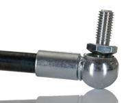 swv1080800027 Camloc Steel Gas Strut, with Ball & Socket Joint, End Joint, 245.0mm Extended Length, 100.0mm Stroke Length