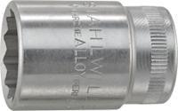 03010017 STAHLWILLE 1/2 in Drive 17mm Standard Socket, 12 point, 17mm, 38 mm Overall Length