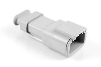atm04-3p-sr01gy Amphenol Industrial, ATM Automotive Connector Socket Grey Cable Mount 3 Way, Crimp Termination ATM04-3P-SR01GY