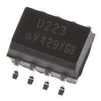 ild223t Vishay, ILD223T DC Input Darlington Output Dual Optocoupler, Surface Mount, 8-Pin SOIC