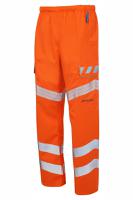 evo251-l PULSAR EVO251 Orange Hi Vis Work Trouser 36 to 38 in L