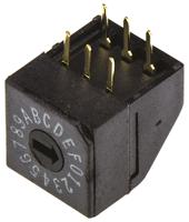 drd16rae04 TE Connectivity 16 Way Through Hole DIP Switch 16P, Rotary Flush Actuator
