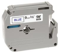 mk223bz Brother Blue on White Label Printer Tape, 8 m Length, 9 mm Width