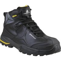 tw402s3no43 Delta Plus TW402 Black, Yellow Composite Toe Capped Men's Safety Boots, UK 9, EU 43