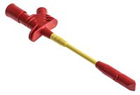 972307101 Hirschmann Test & Measurement Red Grabber Clip with Split Clamp, 10A, 1kV, 4mm Socket