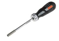 808050p Bahco 1/4 in Hexagon Hexagon Ratchet Screwdriver, 260 mm length Stainless Steel