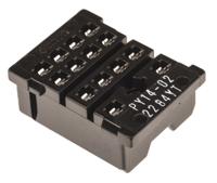 py14-02 Omron MY4 14 Pin 250V ac PCB Mount Relay Socket, for use with MY4IN, MY4IN1, MY4IN1-D2, MY4IN-CR, MY4IN-D2, MY4N,