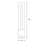 146739 LED PL Glass 2G11 18W (36W) 2250lm 840AC