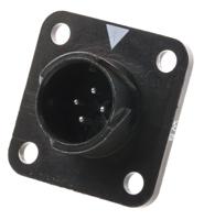 hr34b-12wrb-4p Hirose Circular Connector, 4 Contacts, Panel, Miniature Connector, Socket, Male, IP67, IP68, HR34B Series