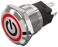 82-51511113b002 EAO 82 Series Illuminated Illuminated Push Button Switch, Momentary, Panel Mount, 19mm Cutout, SPDT, Red LED, 240V,