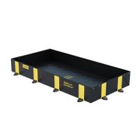jen28514bl Justrite PVC Spill Berm for Spill Control, 890L Capacity