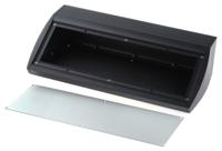 m5340109rs METCASE Unidesk Series Black Aluminium Desktop Enclosure, Sloped Front, 400 x 200 x 102mm