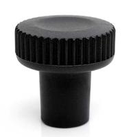 188-934 RS PRO Black Thermoplastic Thumbscrew Clamping Knob, M6, Threaded Mount