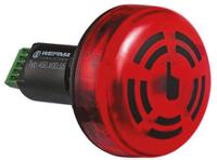45011055 Werma 450 Series Red Buzzer Beacon, 30 V dc, IP65, Panel Mount, 80dB at 1 Metre
