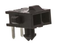 2-1445055-2 TE Connectivity Micro MATE-N-LOK Series Right Angle Through Hole PCB Header, 2 Contact(s), 3 mm Pitch, 1 Row, Shrouded
