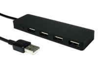 220-6492 RS PRO 4 Port USB 2.0 USB A  Hub, USB Powered, 105 x 30 x 10mm