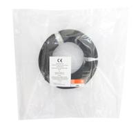210-1259 RS PRO Black 0.75mm² Hook Up Wire, 149/0.08 mm, 25m, Silicone Rubber Insulation