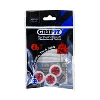 gp184 Gripit Red Plastic, Steel Plasterboard Fixings, 18mm fixing hole diameter
