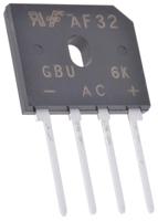 gbu6k onsemi Bridge Rectifier, 6A, 800V, 4-Pin
